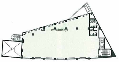 赤坂山王センタービル 平面1
