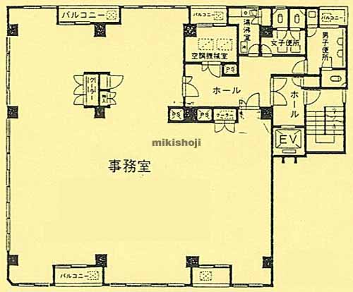 フドウ八丁堀ハイツ 平面1