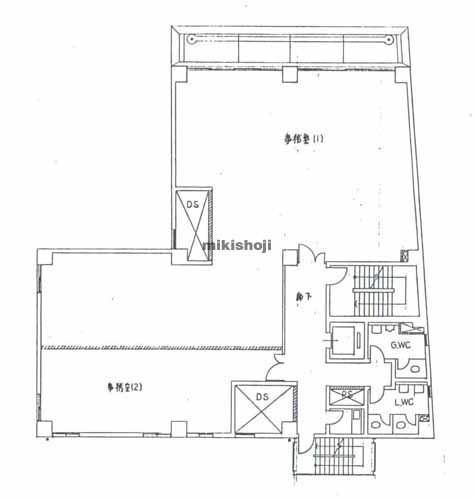 銀座あづまビル 平面1