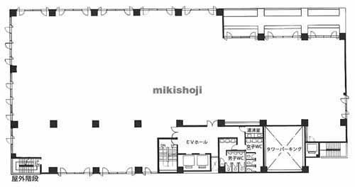 八丁堀のＦＯＲＥＣＡＳＴ桜橋 平面1