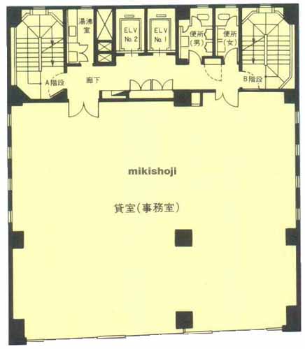 銀座島ビル 平面1