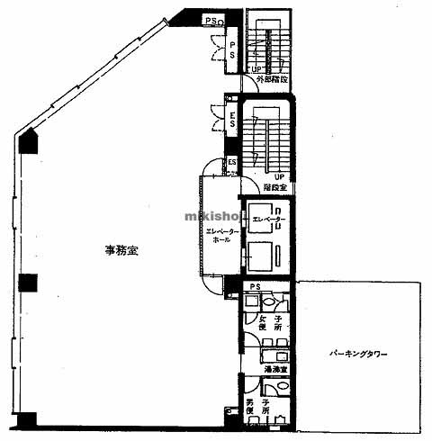 東日本橋・日本橋久松町の協和ビル 平面1