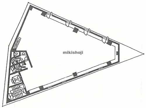 元赤坂ウエスト 平面1