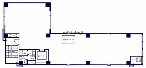 ハニー堀留ビル 平面1