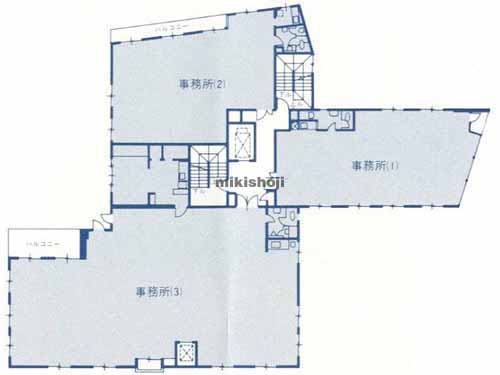 ロンアイル池袋ビル 平面1