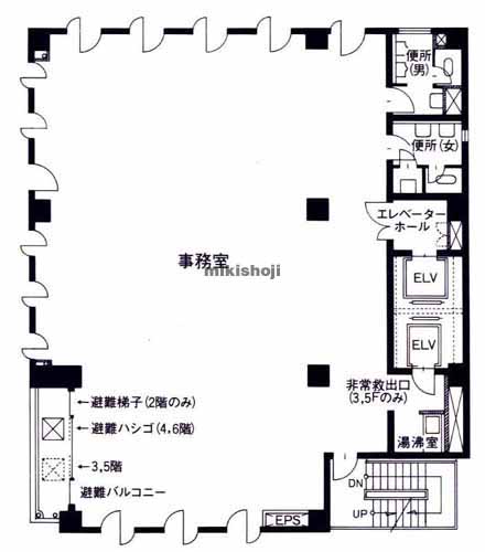 福本ビル 平面1