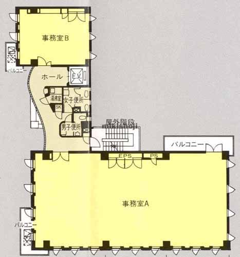 エスタ渋谷ビル 平面1