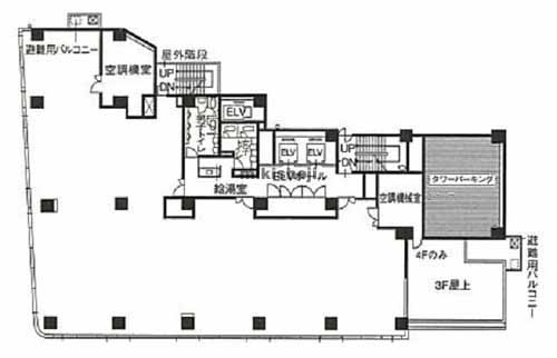 三田鈴木ビル 平面1