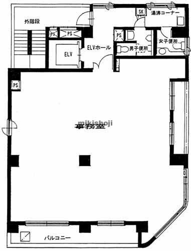 神田東邦センタービル 平面1