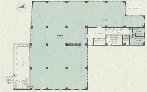ハークス六本木ビル 平面1