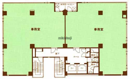 神楽坂喜多川ビル 平面1