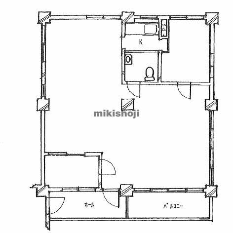 赤坂ハイツビル 平面1