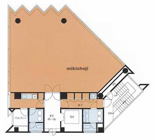 ＪＥＳＣＯ赤坂表町ビル 平面1