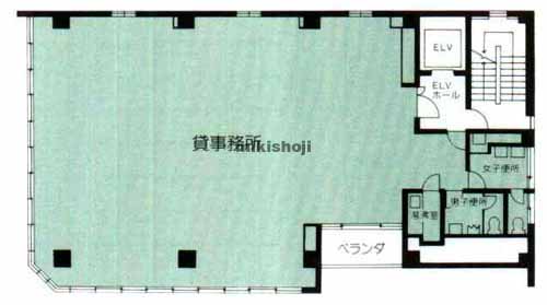 鈴やビル 平面1