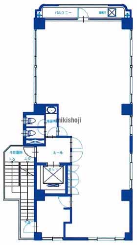 新宿山吹町ビル 平面1