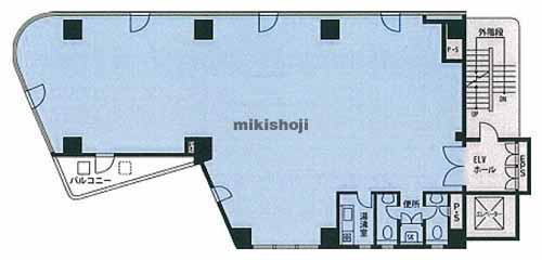 神田神保町の久月神田ビル 平面1
