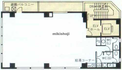 ロイクラトン虎ノ門ビル 平面1