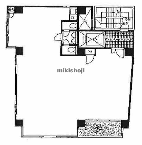 神宮前の神宮前董友ビルⅡ 平面1