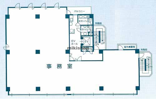 ユニベル田町ビル 平面1