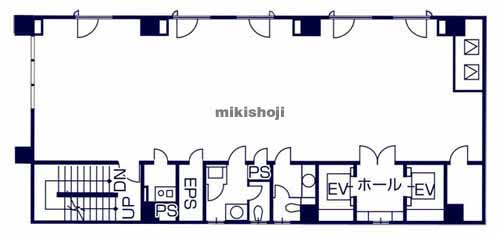 日本橋人形町・堀留町・小舟町・富沢町の日本橋Ｄｏｌｌ－３ビル 平面1