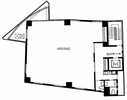 代々木・元代々木町のＫビル 平面1