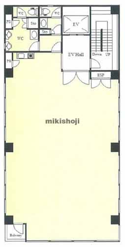 柏芳ビル弐号館 平面1