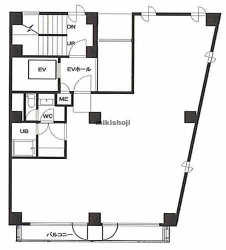 南麻布・元麻布・麻布十番の麻布ネストビル 平面1