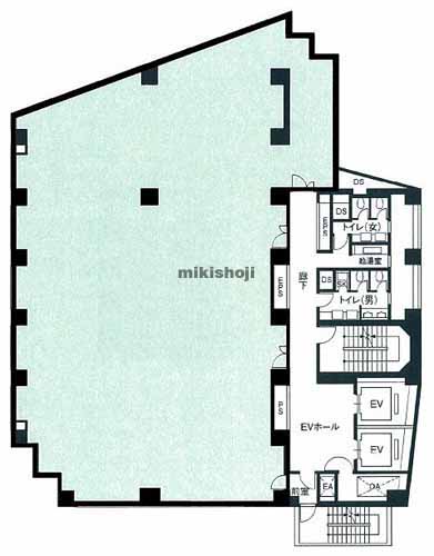 ＫＤＸ新宿六丁目ビル 平面1