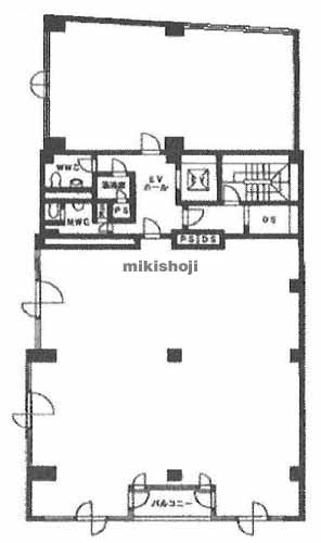 日本橋人形町・堀留町・小舟町・富沢町の内山ビル 平面1