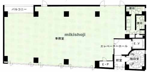 マルキ榎本ビル 平面1