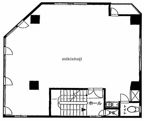 ビューロー早稲田ビル 平面1