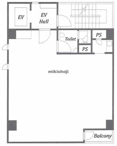 エミタ銀座イーストビル 平面1