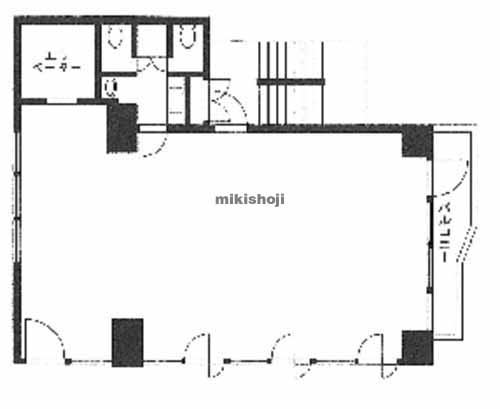 白金台間中ビル 平面1