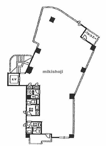 簗場ビル 平面1