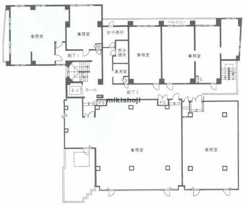 サン池袋Ⅰビル 平面1