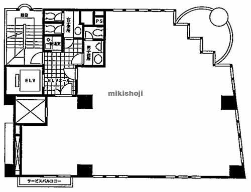 飯田橋三幸ビル 平面1
