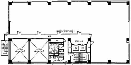 大樹生命新大橋ビル 平面1