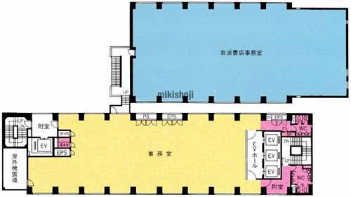 岩波書店一ツ橋ビル 平面1