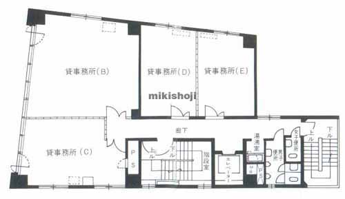 神宮前の越一ビル 平面1