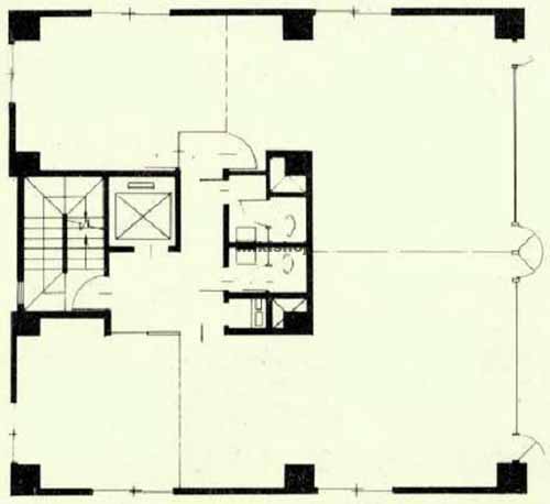 京橋の日本工築１号館 平面1