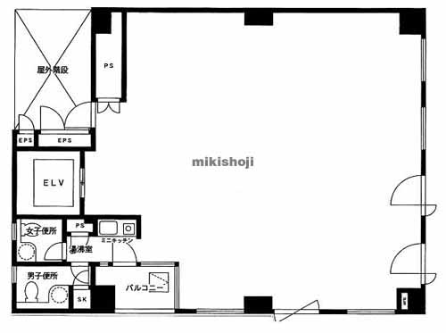 ルート浜町ビル 平面1