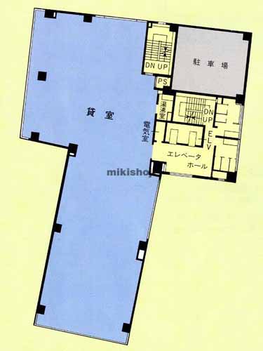 アサヒ電機・朝日生命中目黒ビル 平面1