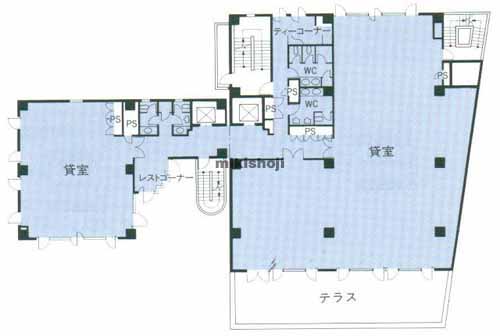 神楽坂テクノスビル 平面1