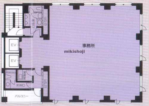 エスエフ茅場町ビル 平面1