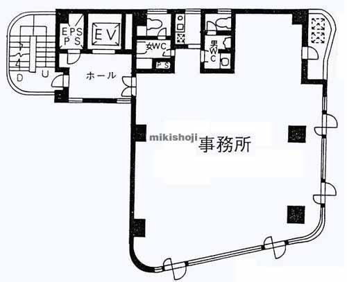 Ｍｕｓｅｕｍ１９９９二番町ビル 平面1