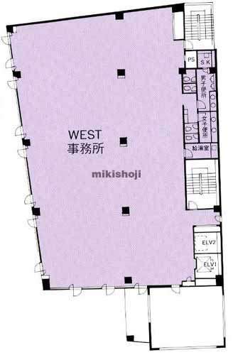 フォレストヒルズ（ＷＥＳＴ　ＷＩＮＧ） 平面1