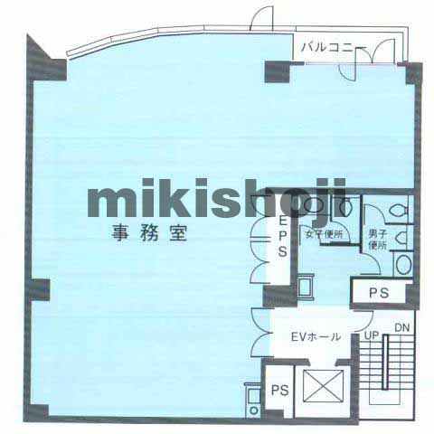 神田三崎町の高松ビル 平面1