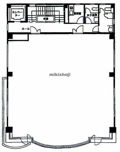 堀内三崎町ビル 平面1
