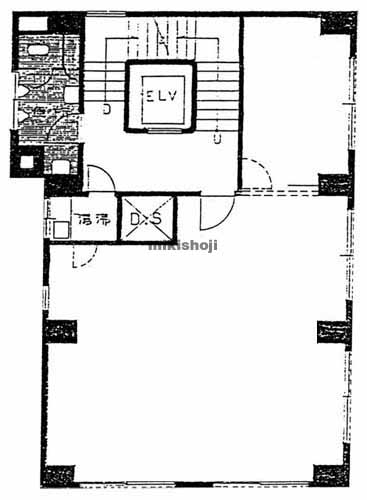 築地ニイクラビル 平面1