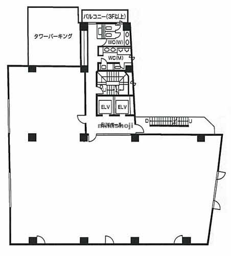 秋葉原新高第一生命ビル 平面1
